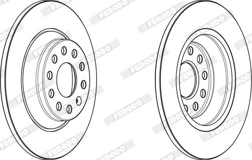 Ferodo DDF2506X - Bremžu diski www.autospares.lv