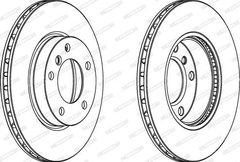 Ferodo DDF258C - Bremžu diski www.autospares.lv