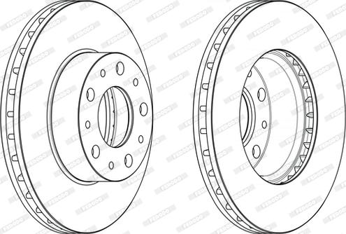 Ferodo DDF2659 - Bremžu diski www.autospares.lv