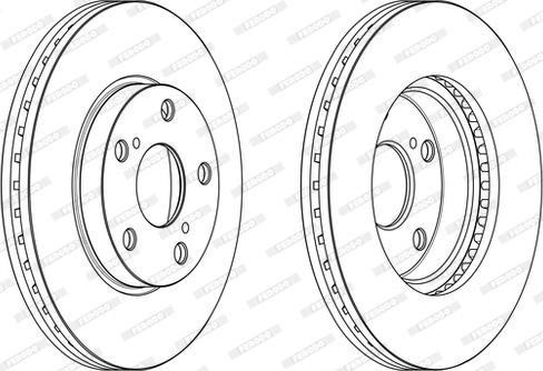 Ferodo DDF2653C - Bremžu diski www.autospares.lv