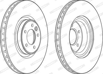 Ferodo DDF2601C-1 - Bremžu diski www.autospares.lv