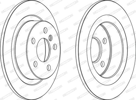 Ferodo DDF2612C - Bremžu diski www.autospares.lv