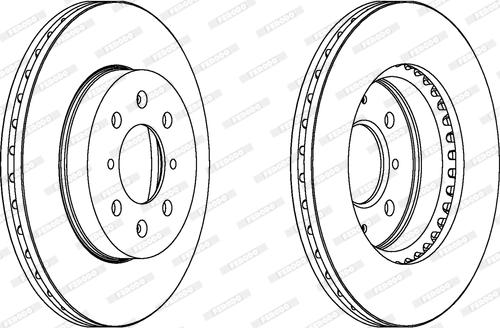 Ferodo DDF261 - Bremžu diski www.autospares.lv