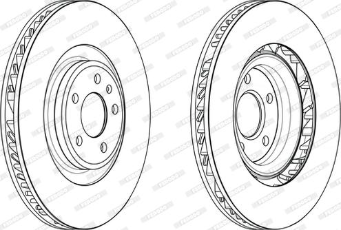 Ferodo DDF2686RC-1 - Bremžu diski www.autospares.lv