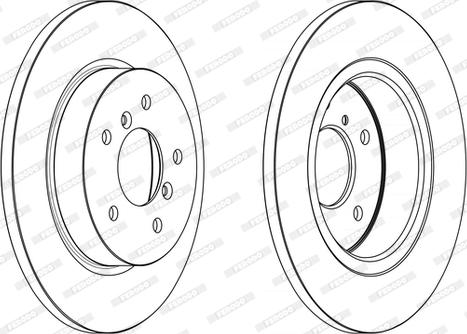 Ferodo DDF2683C - Bremžu diski www.autospares.lv