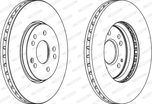 Ferodo DDF268 - Bremžu diski www.autospares.lv