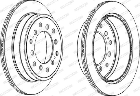 Ferodo DDF2094C-D - Bremžu diski www.autospares.lv