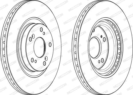 Ferodo DDF2092C - Bremžu diski www.autospares.lv