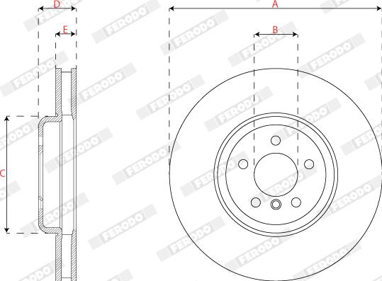 Ferodo DDF2042LC-1 - Bremžu diski www.autospares.lv