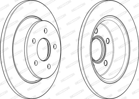 Ferodo DDF2058C - Bremžu diski autospares.lv