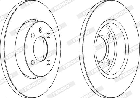 Ferodo DDF205X - Bremžu diski www.autospares.lv