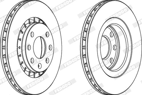 Ferodo DDF206X - Bremžu diski www.autospares.lv