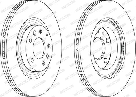 Ferodo DDF2002C - Bremžu diski www.autospares.lv