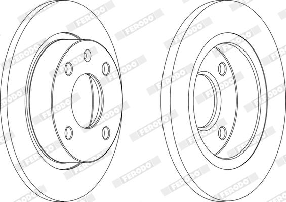 Ferodo DDF208X - Bremžu diski www.autospares.lv