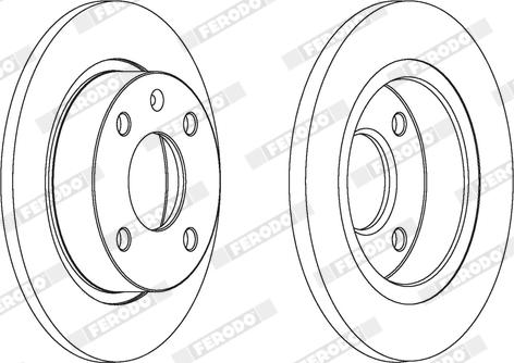 Ferodo DDF208X - Bremžu diski www.autospares.lv