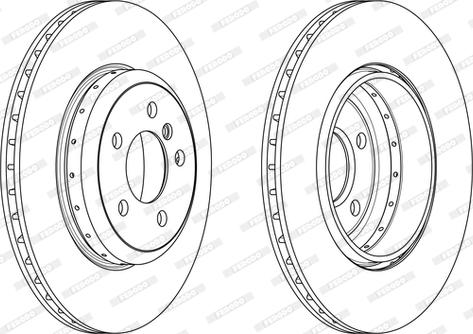 Ferodo DDF2037VC-1 - Bremžu diski www.autospares.lv