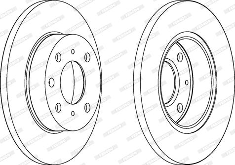 Ferodo DDF203 - Bremžu diski www.autospares.lv