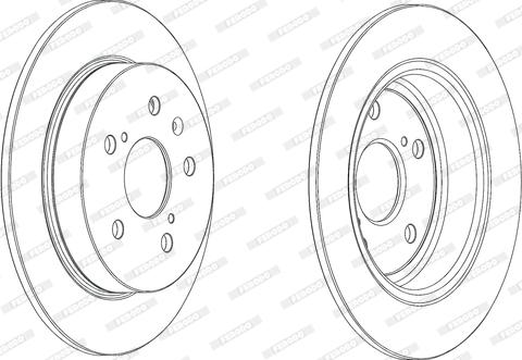 Ferodo DDF2075C - Bremžu diski www.autospares.lv