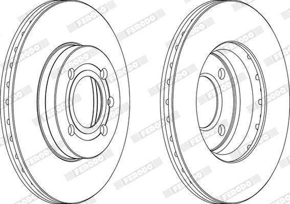 Ferodo DDF207X - Bremžu diski www.autospares.lv