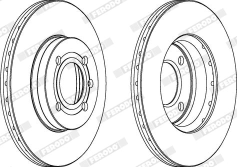 Ferodo DDF207X - Bremžu diski www.autospares.lv