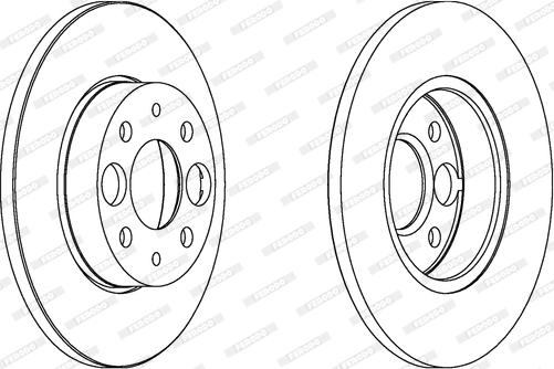 Ferodo DDF219 - Bremžu diski www.autospares.lv