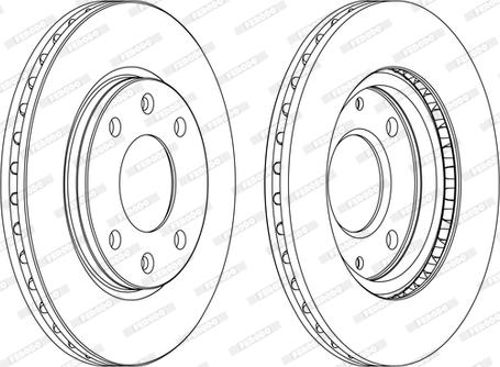 Ferodo DDF214P-D - Bremžu diski autospares.lv