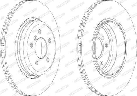 Ferodo DDF2154C - Bremžu diski www.autospares.lv