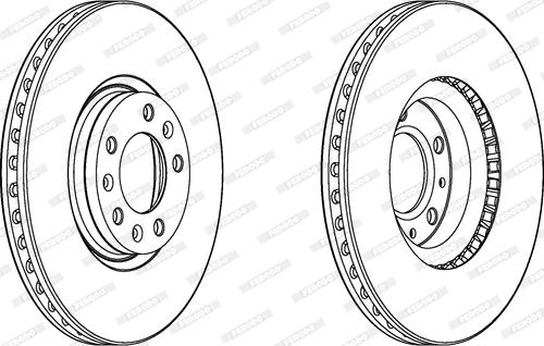 Ferodo DDF2156C - Bremžu diski autospares.lv