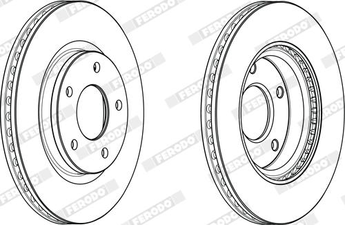 Ferodo DDF2100X - Bremžu diski www.autospares.lv