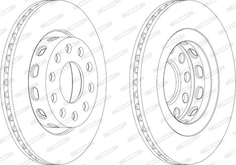 Ferodo DDF218-1 - Bremžu diski www.autospares.lv