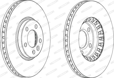 Ferodo DDF2182C-1 - Bremžu diski www.autospares.lv