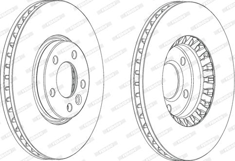 Ferodo DDF2182C - Bremžu diski www.autospares.lv