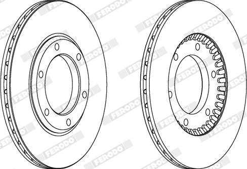 Ferodo DDF218X - Bremžu diski www.autospares.lv