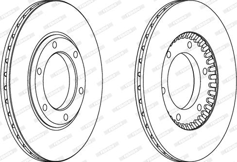 Ferodo DDF218 - Bremžu diski www.autospares.lv