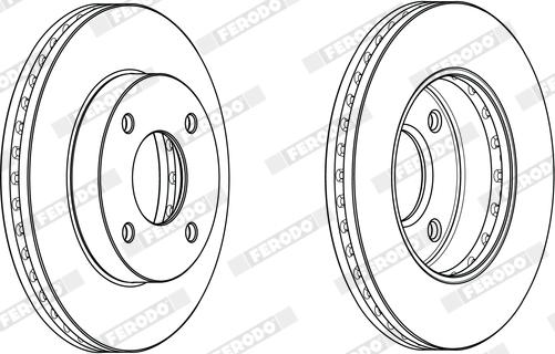 Ferodo DDF2134X - Bremžu diski www.autospares.lv