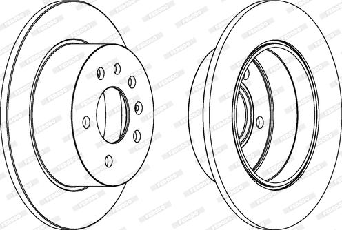 Ferodo DDF239 - Bremžu diski www.autospares.lv