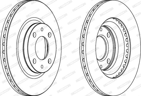 Ferodo DDF236 - Тормозной диск www.autospares.lv