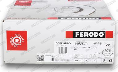 Ferodo DDF2389P-D - Bremžu diski www.autospares.lv