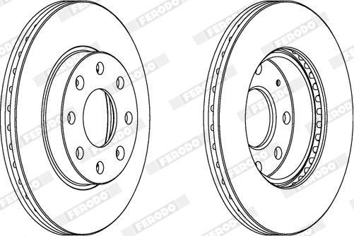 Ferodo DDF2336X - Bremžu diski autospares.lv