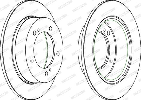 Ferodo DDF233 - Bremžu diski www.autospares.lv