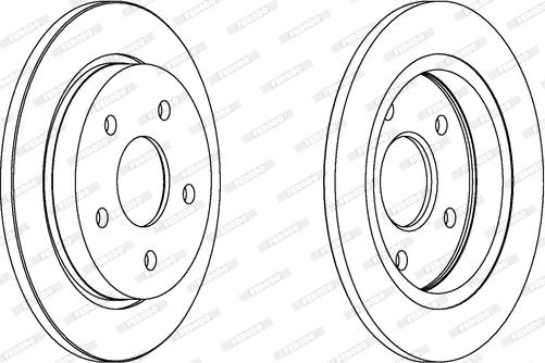 Ferodo DDF232 - Bremžu diski www.autospares.lv