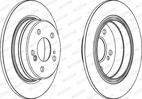 Ferodo DDF224C - Bremžu diski www.autospares.lv