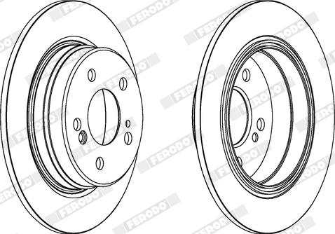 Ferodo DDF224X - Bremžu diski www.autospares.lv