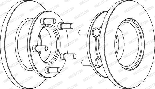 Ferodo DDF225 - Bremžu diski www.autospares.lv