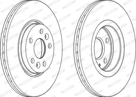 Ferodo DDF2266 - Bremžu diski www.autospares.lv