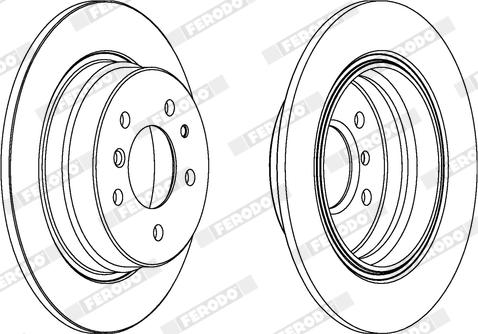 Ferodo DDF221X - Bremžu diski www.autospares.lv