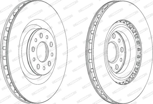 Ferodo DDF2289C - Bremžu diski www.autospares.lv