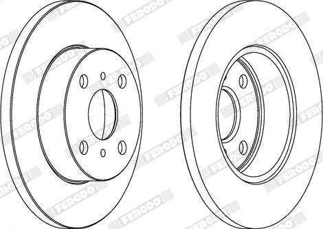 Ferodo DDF279X - Bremžu diski www.autospares.lv