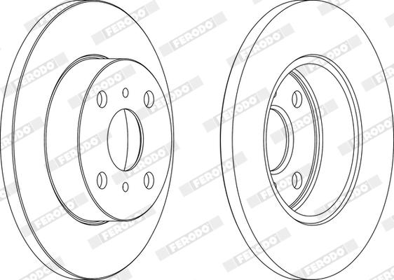 Ferodo DDF279X - Bremžu diski www.autospares.lv