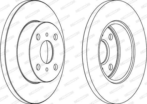 Ferodo DDF279 - Bremžu diski www.autospares.lv